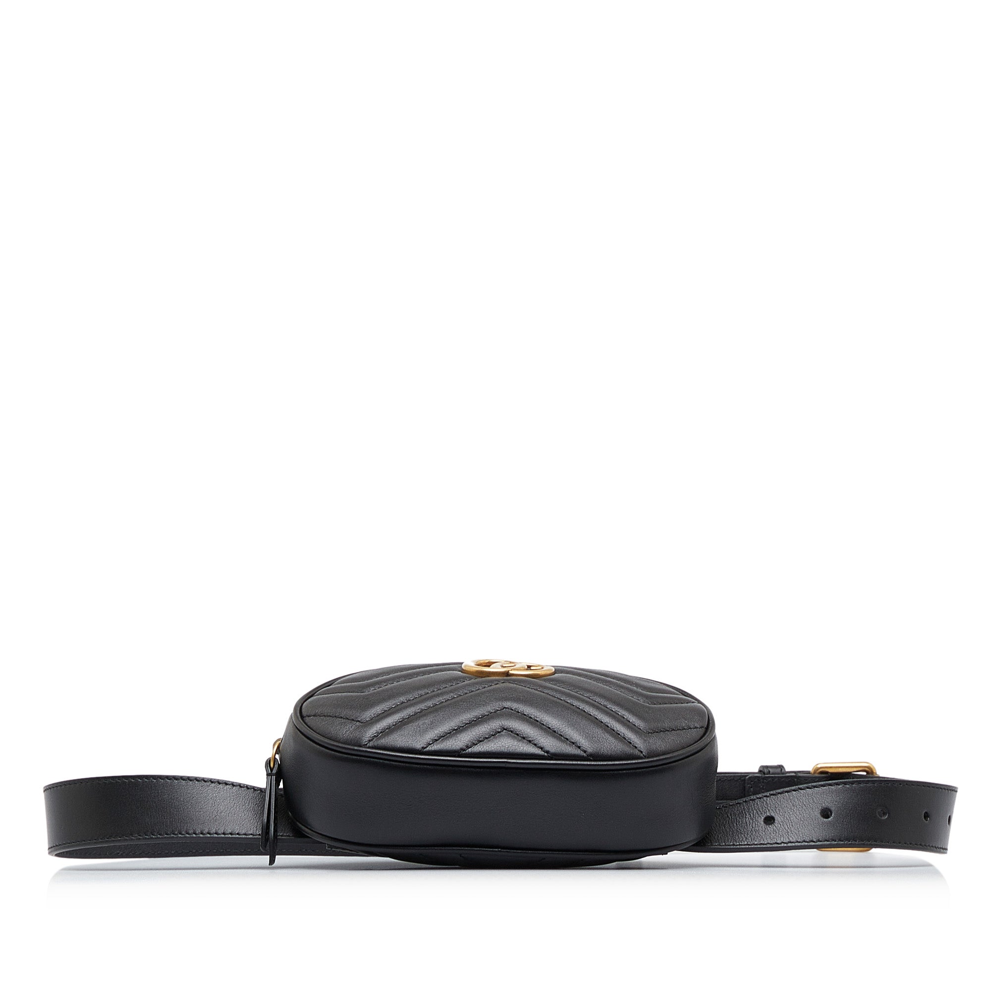 Gucci GG Marmont Belt Bag Black Matelassé