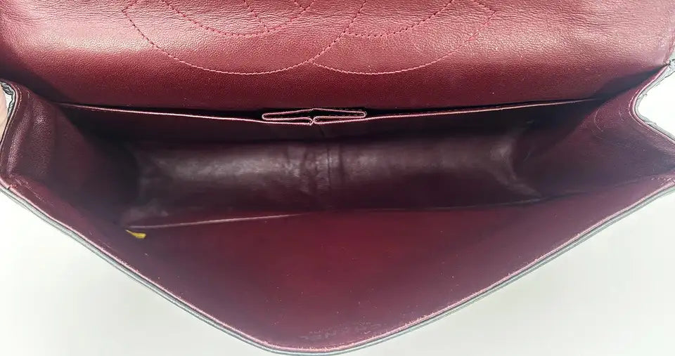 Chanel Grey Aged Calfskin Anniversary 2.55 Reissue 227 Double Flap Bag