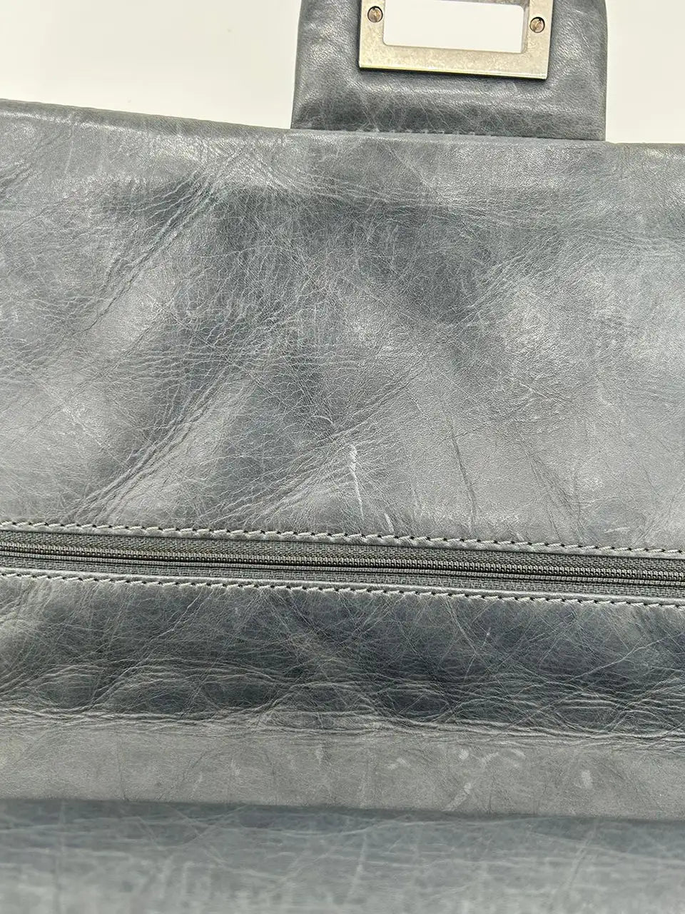 Chanel Grey Aged Calfskin Anniversary 2.55 Reissue 227 Double Flap Bag