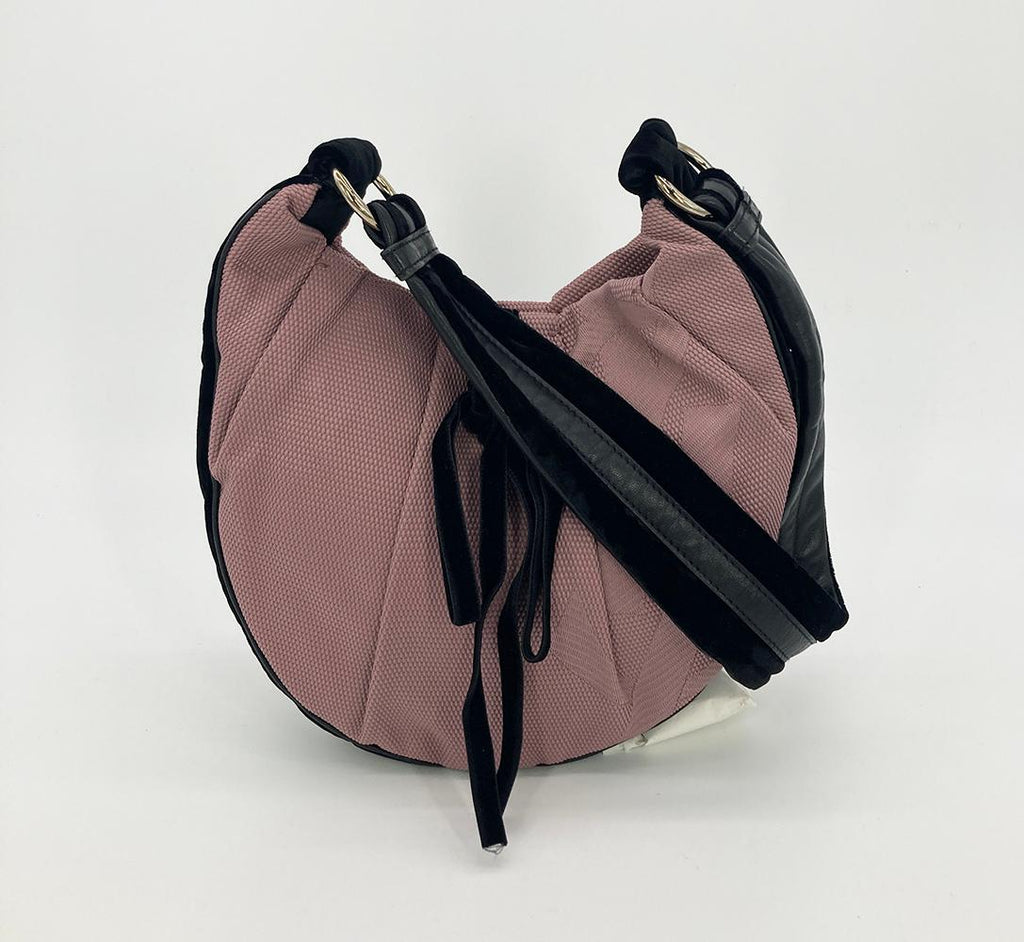 YVES SAINT LAURENT Mauve Canvas Rive Gauche Shoulder Bag