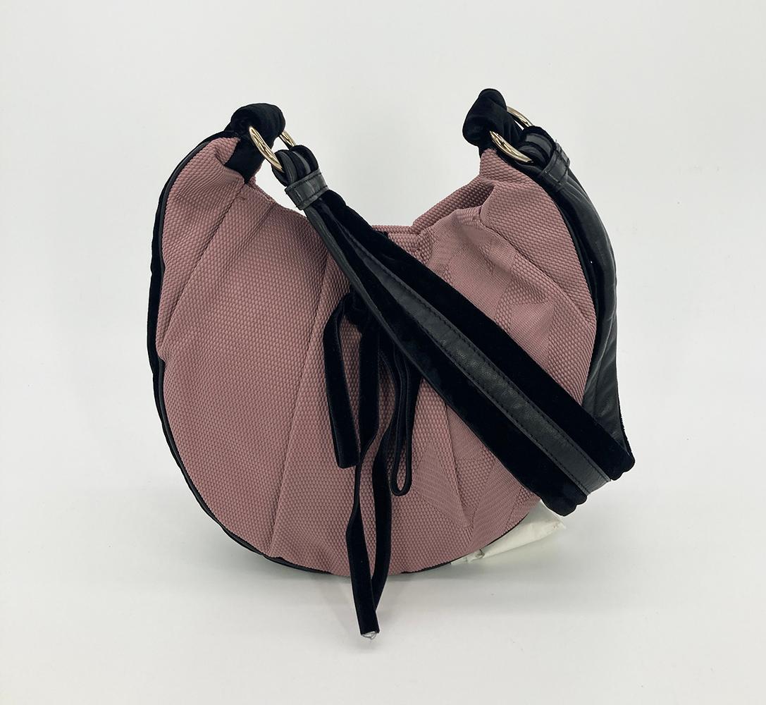 YVES SAINT LAURENT Mauve Canvas Rive Gauche Shoulder Bag