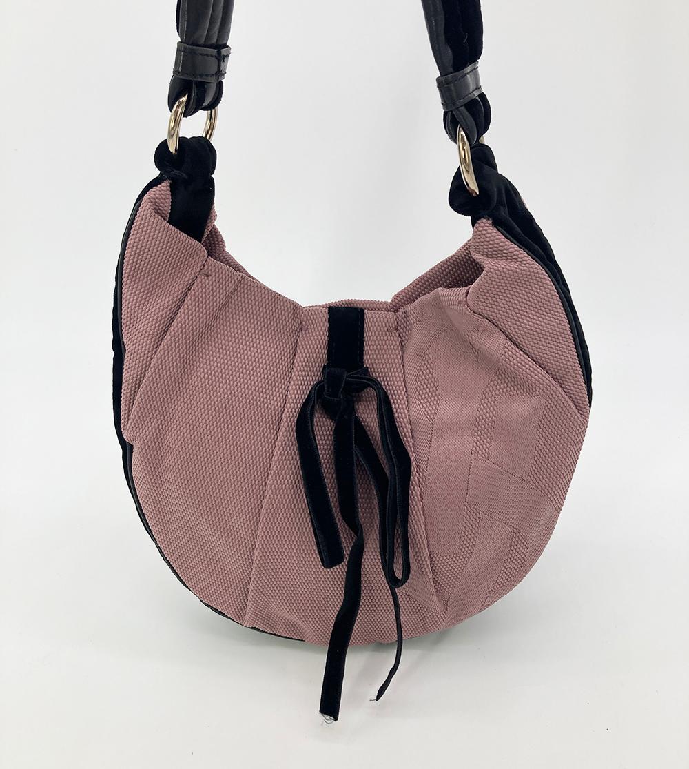 YVES SAINT LAURENT Mauve Canvas Rive Gauche Shoulder Bag
