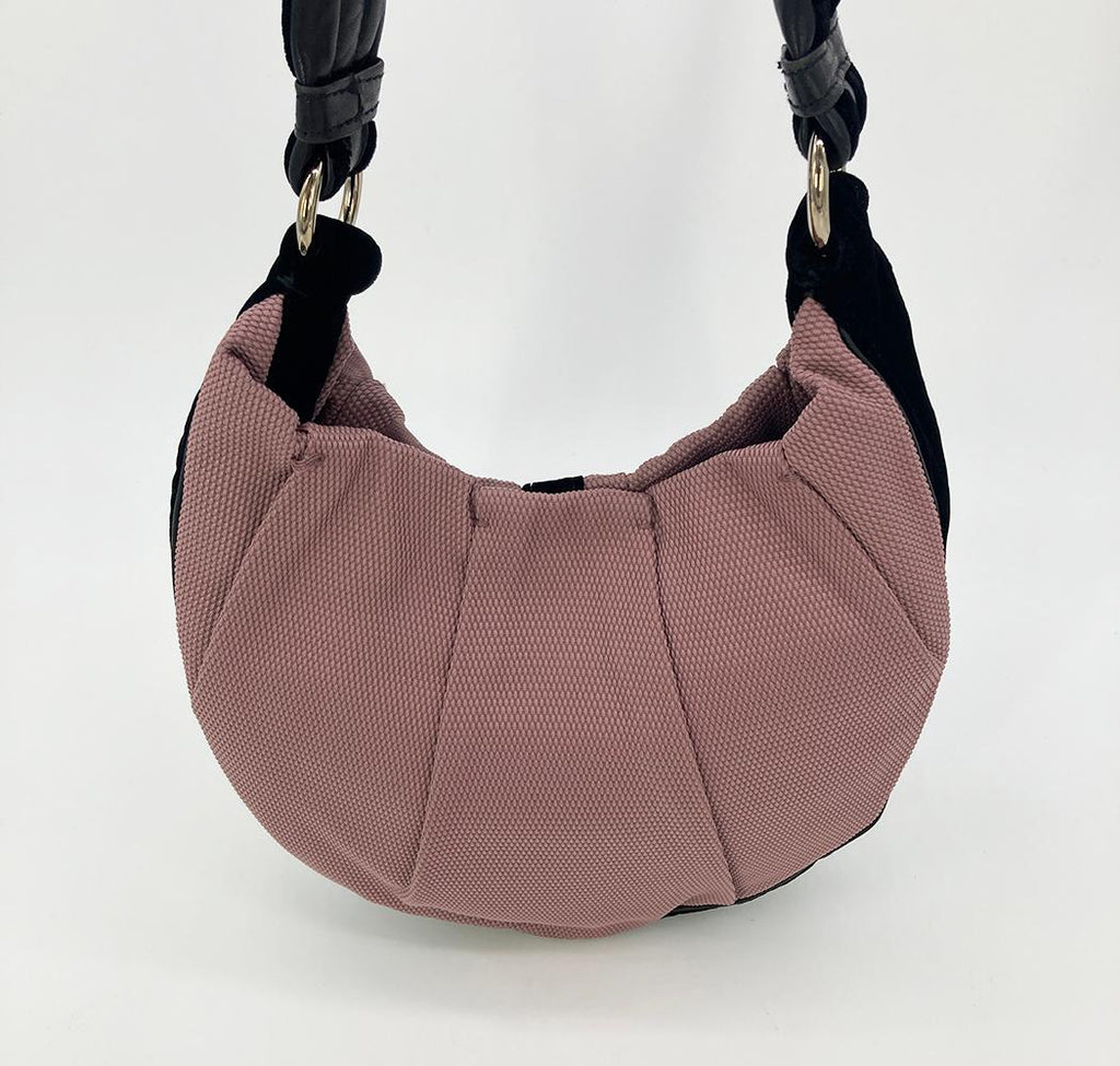 YVES SAINT LAURENT Mauve Canvas Rive Gauche Shoulder Bag