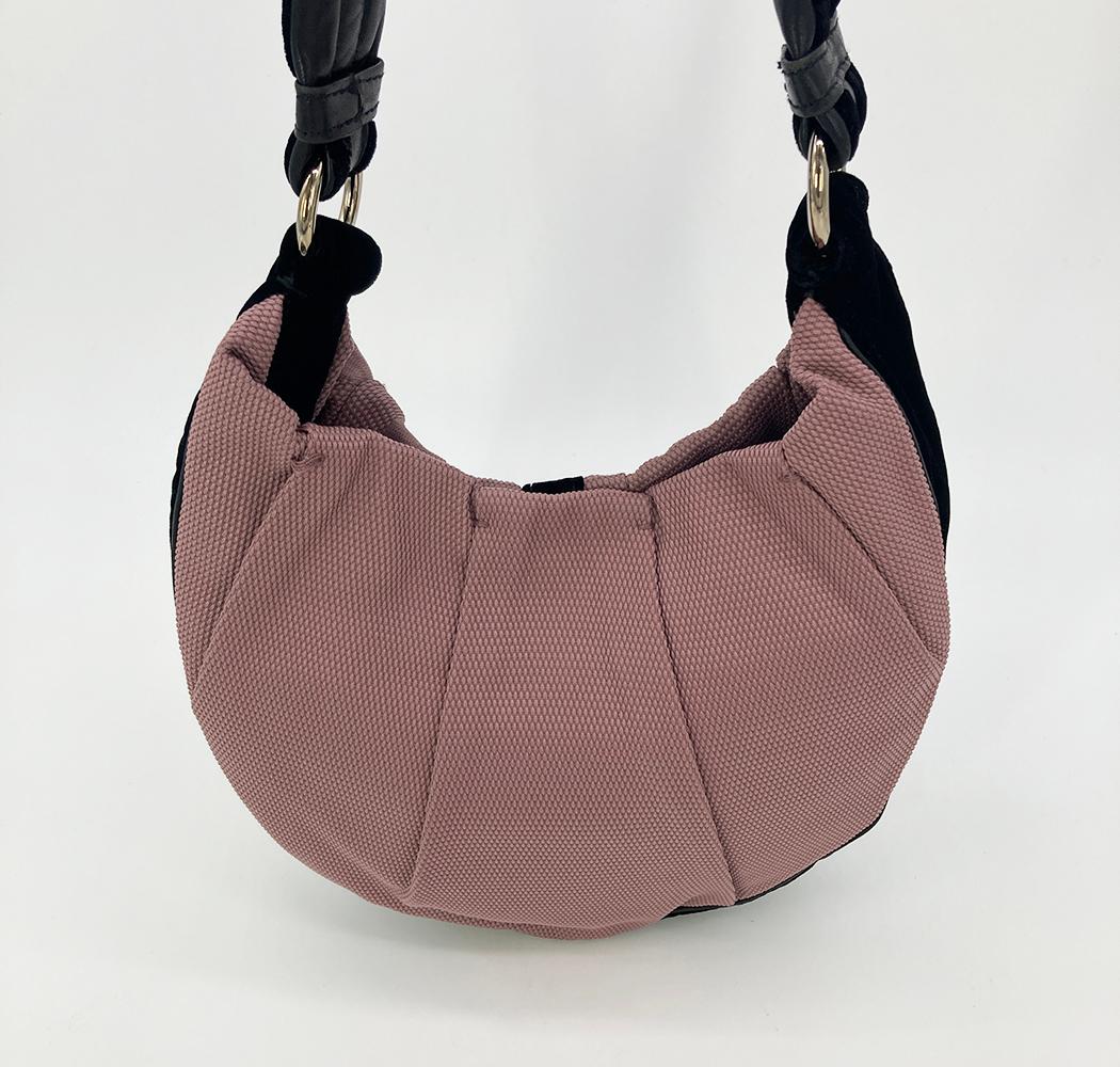 YVES SAINT LAURENT Mauve Canvas Rive Gauche Shoulder Bag