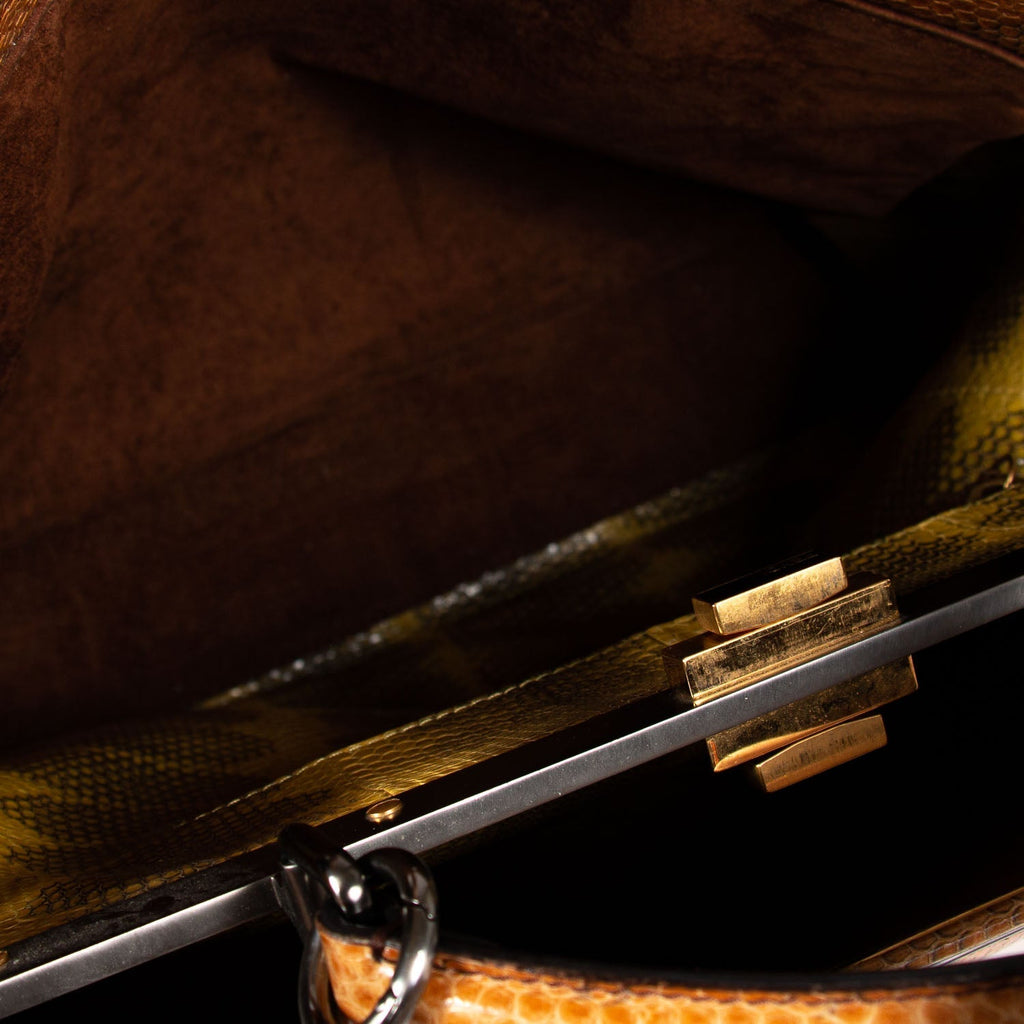 Fendi Large Python Peekaboo Bag