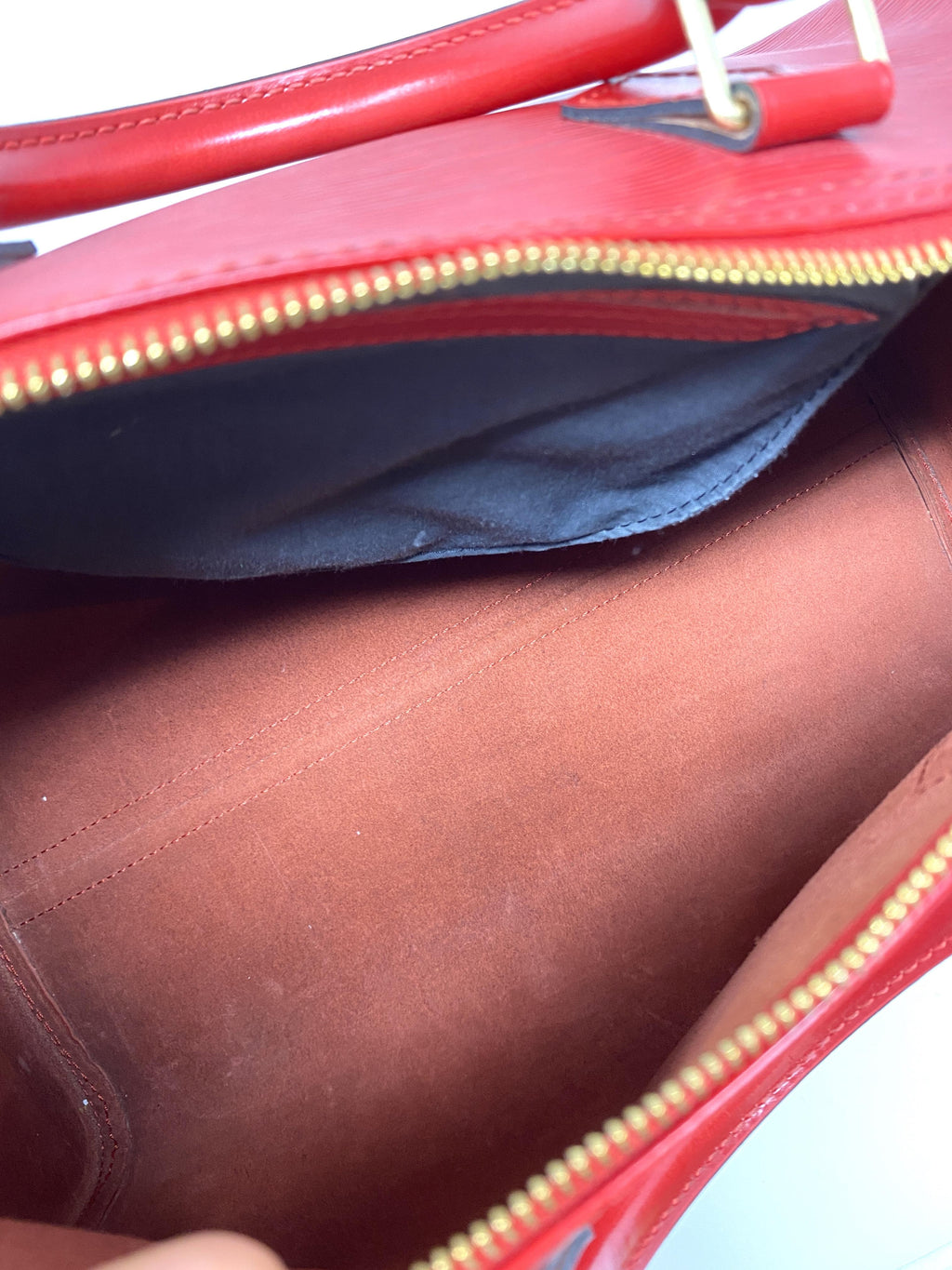 LOUIS VUITTON SPEEDY 40 RED EPI LEATHER – VINTAGE