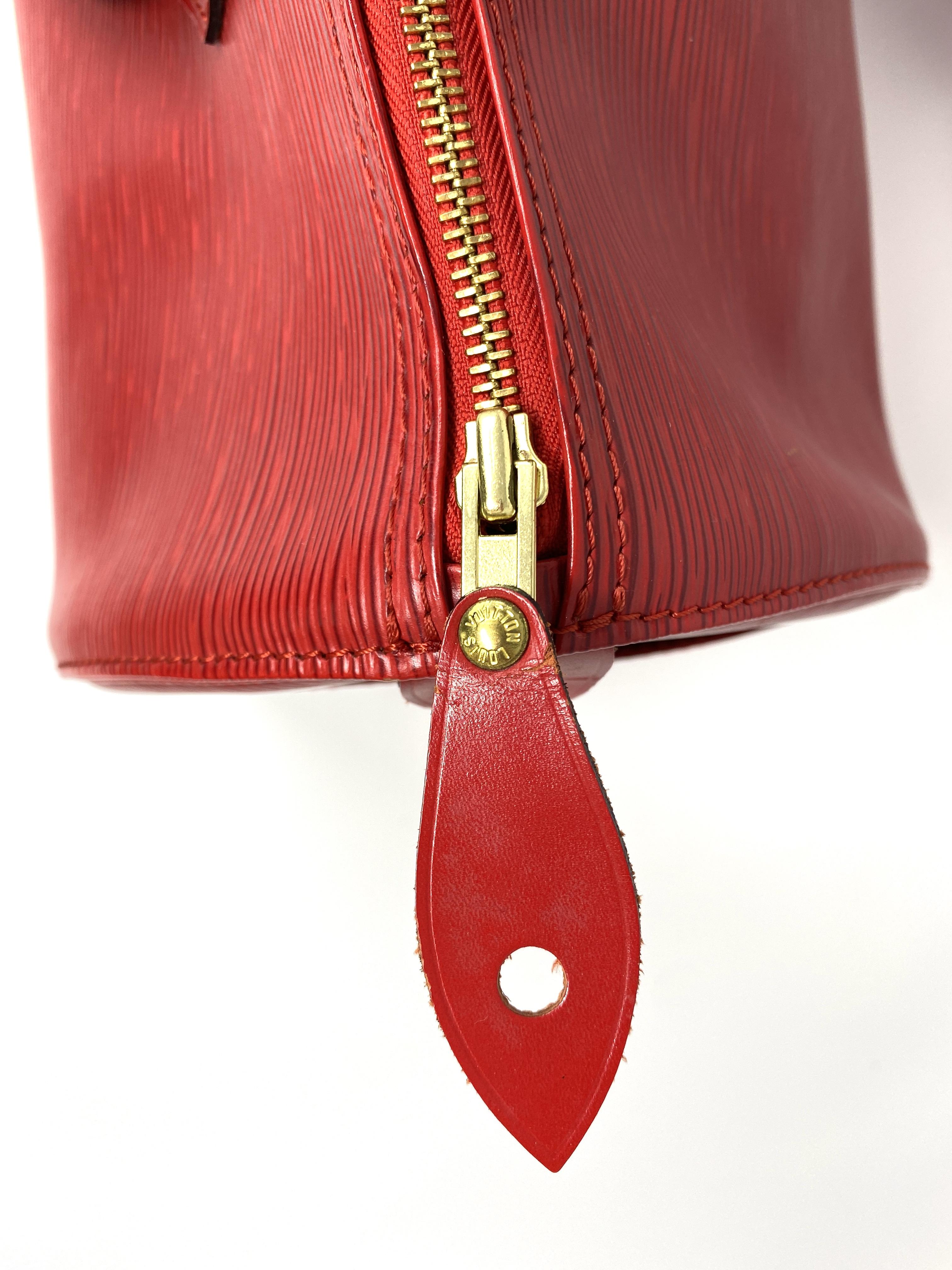 LOUIS VUITTON SPEEDY 40 RED EPI LEATHER – VINTAGE