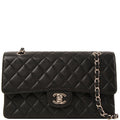 CHANEL Around 2000 Made Caviar Skin Classic Flap Chain Bag 25Cm Black