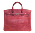 Hermès Handmade Alligator Birkin Bag Fuchsia 40cm (SPECIAL)