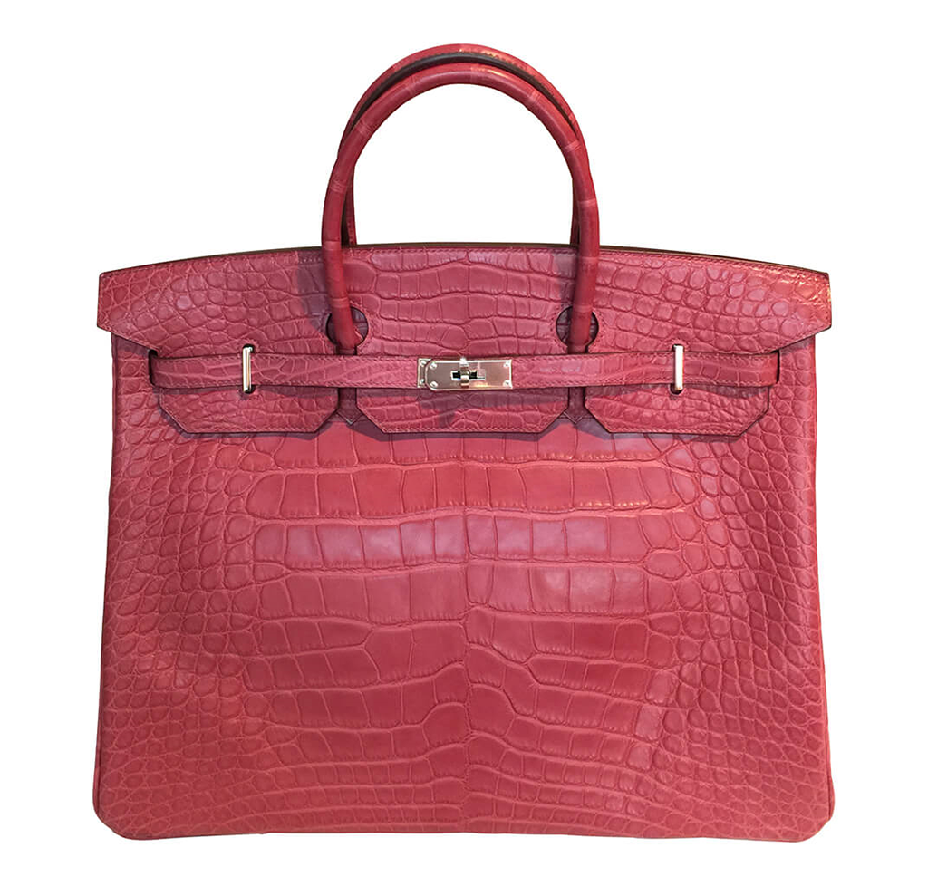 Hermès Handmade Alligator Birkin Bag Fuchsia 40cm (SPECIAL)