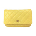 Chanel WoC Yellow Lambskin Gold
