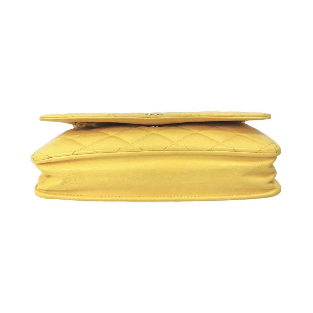 Chanel WoC Yellow Lambskin Gold