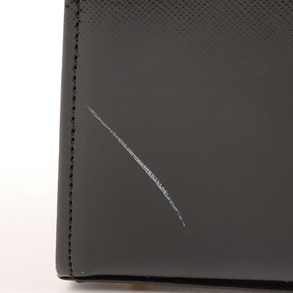 YVES SAINT LAURENT Logo Plate Top Handle Bag Black