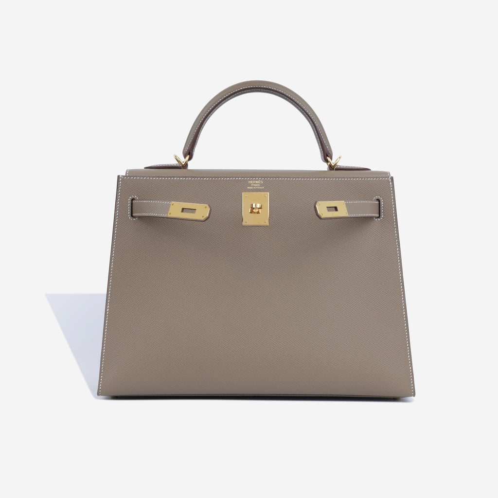 Hermès Kelly 32 - Etoupe Epsom