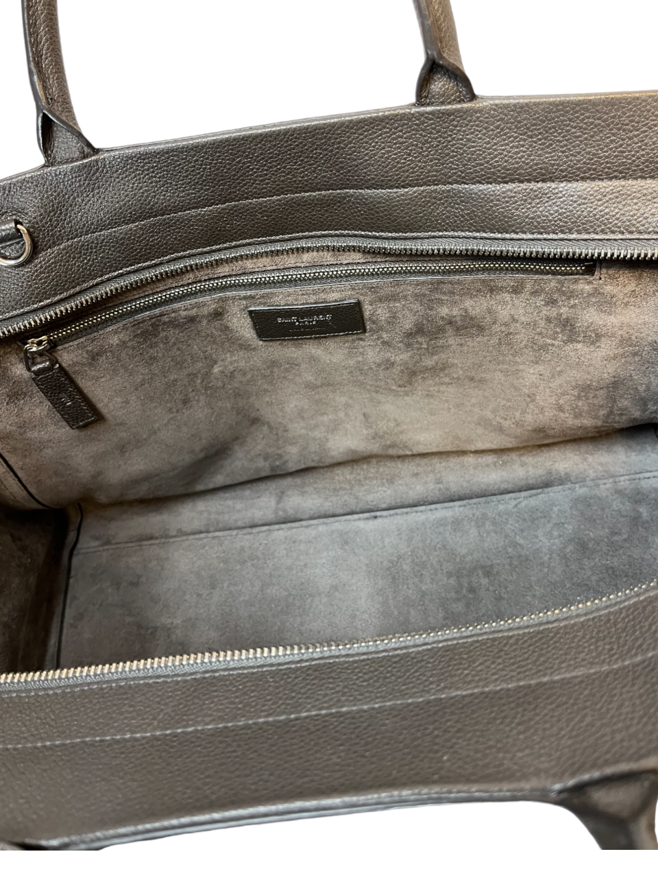 Saint Laurent Cabas Rive Gauche Leather Bag