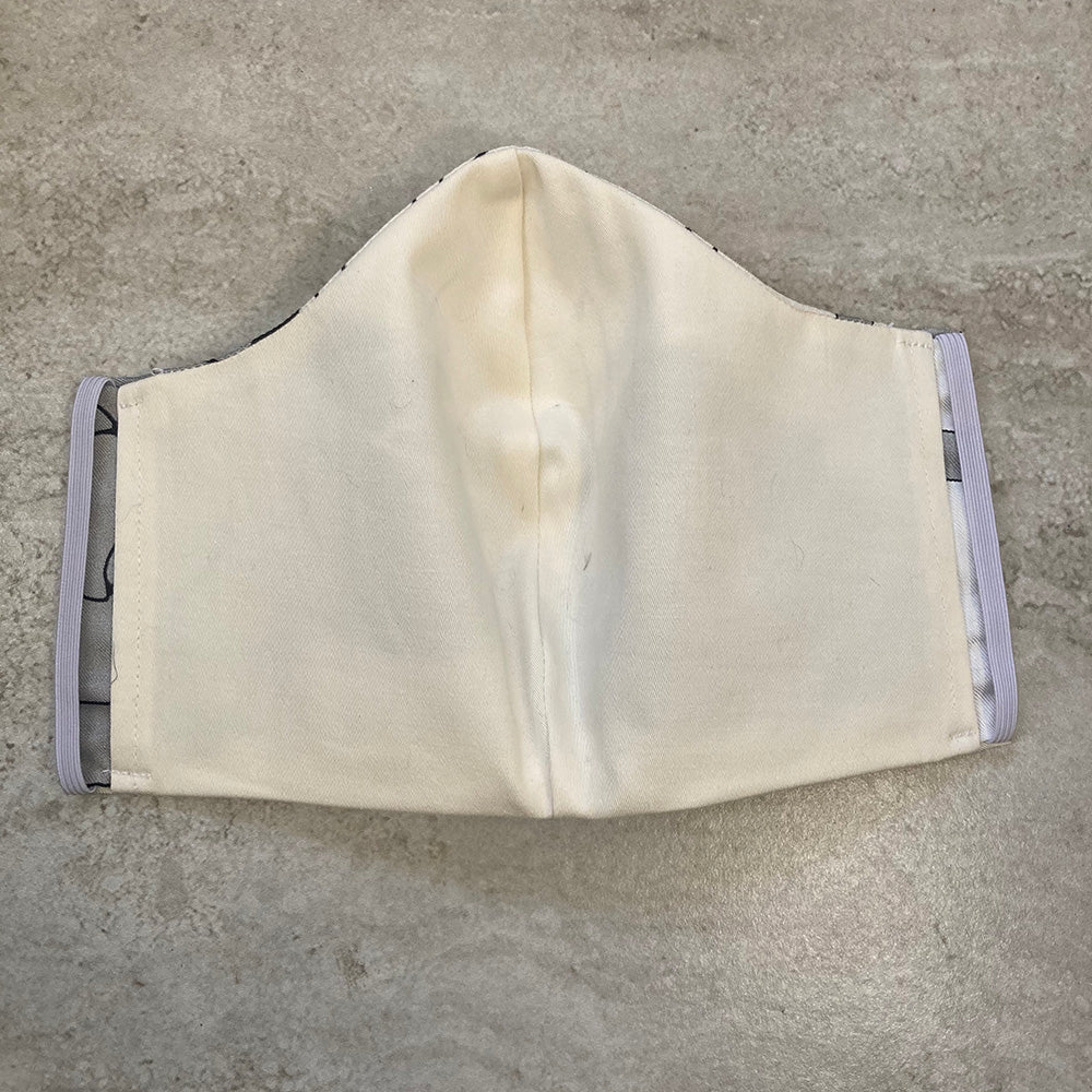 Chanel Camellia Silk Scarf Face Mask