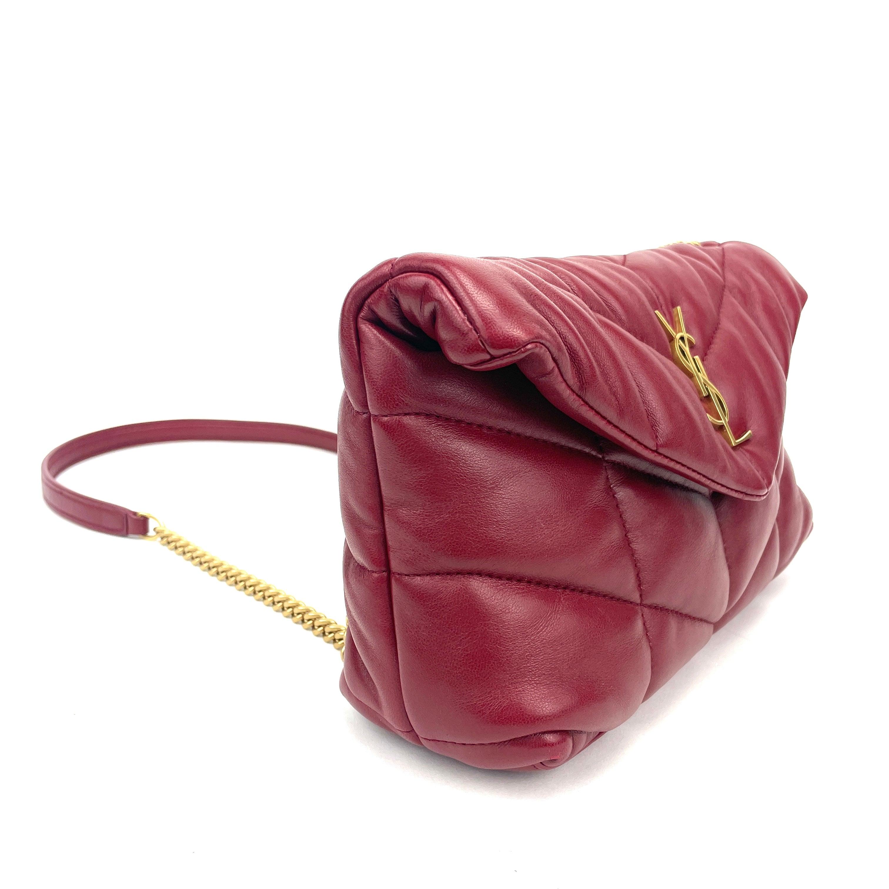 SAINT LAURENT PUFFER TOY BAG IN QUILTED LAMBSKIN