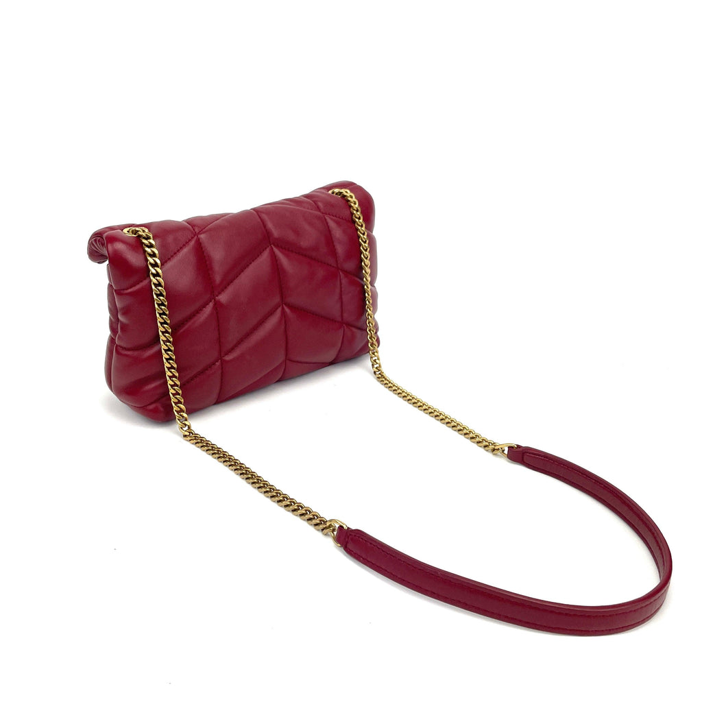 SAINT LAURENT PUFFER TOY BAG IN QUILTED LAMBSKIN