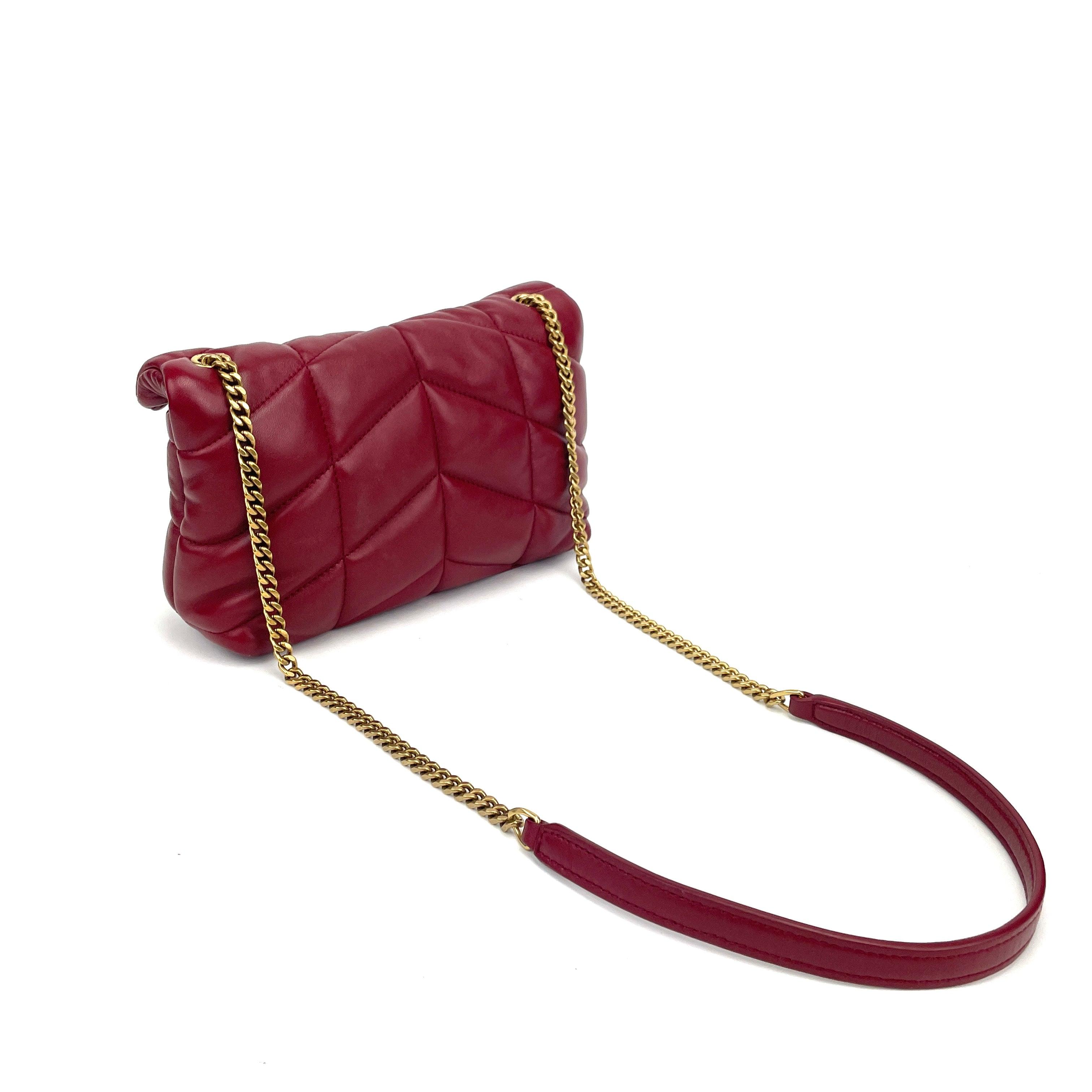 SAINT LAURENT PUFFER TOY BAG IN QUILTED LAMBSKIN