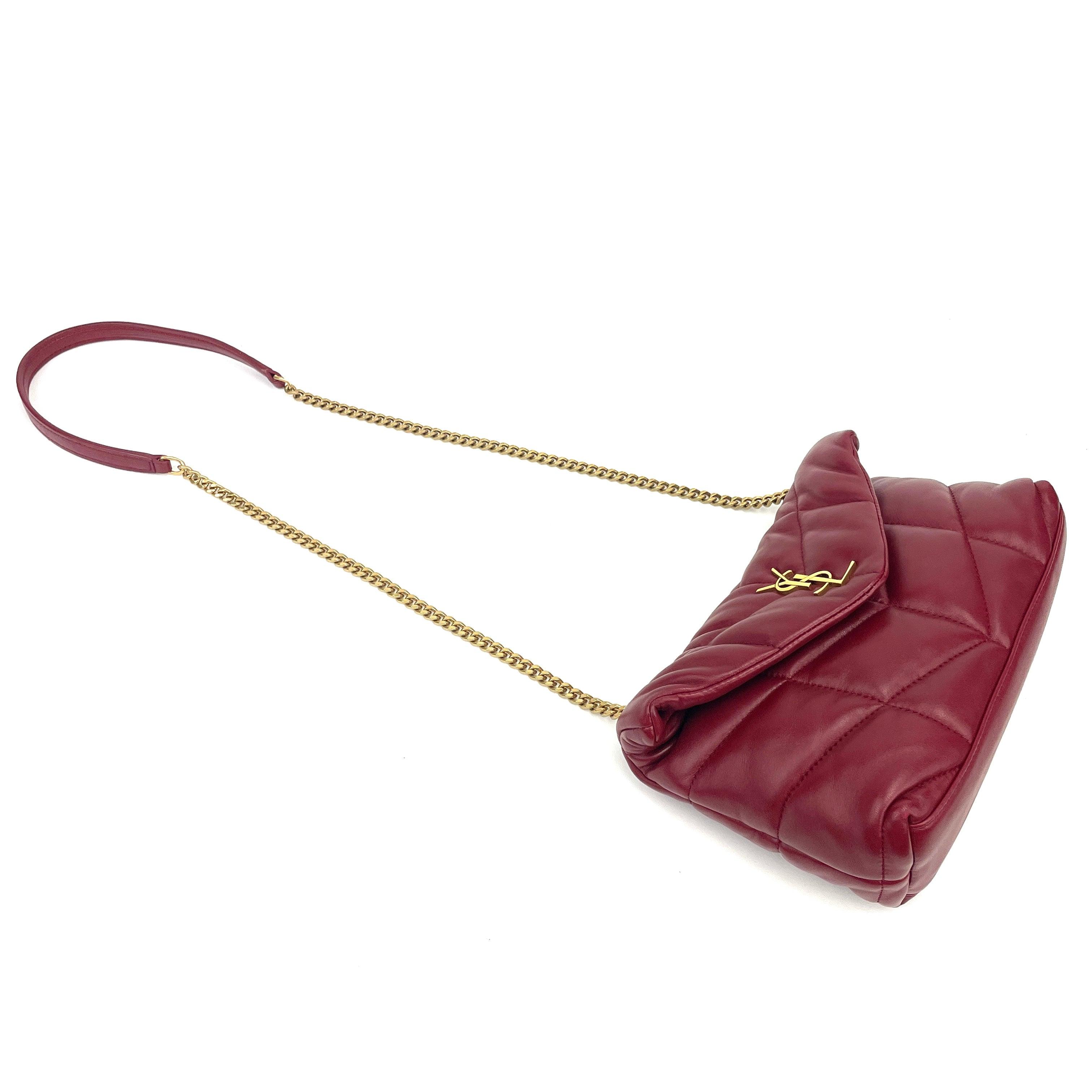 SAINT LAURENT PUFFER TOY BAG IN QUILTED LAMBSKIN