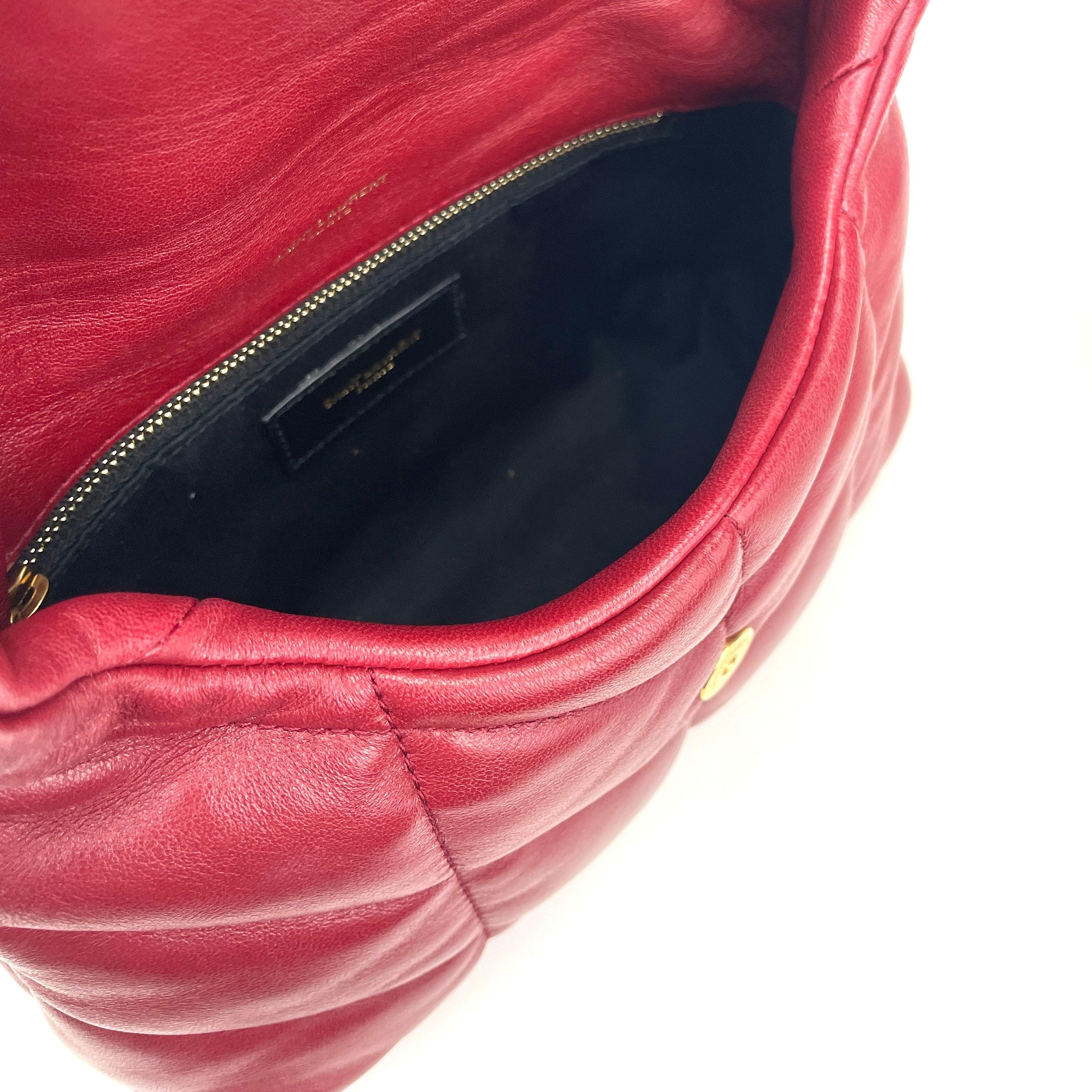 SAINT LAURENT PUFFER TOY BAG IN QUILTED LAMBSKIN