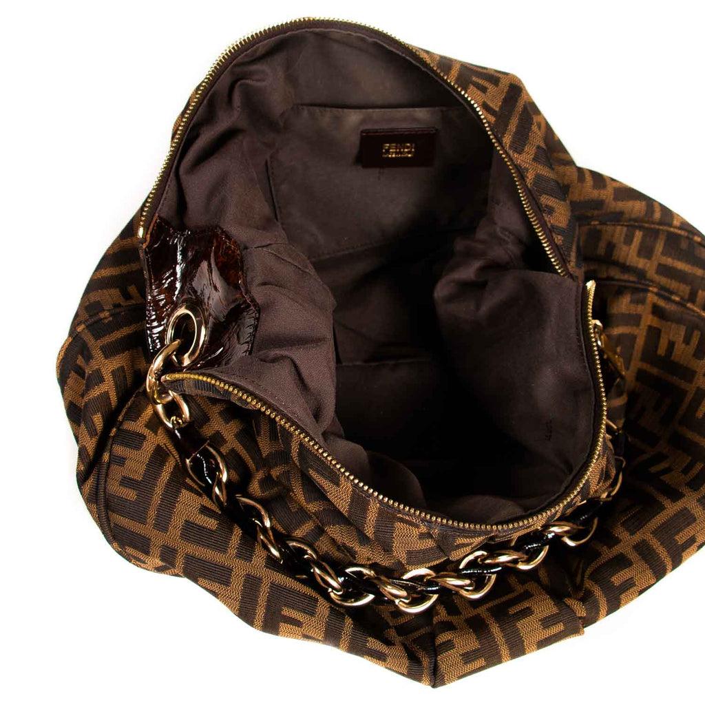 Fendi Zucca Mia Hobo Bag