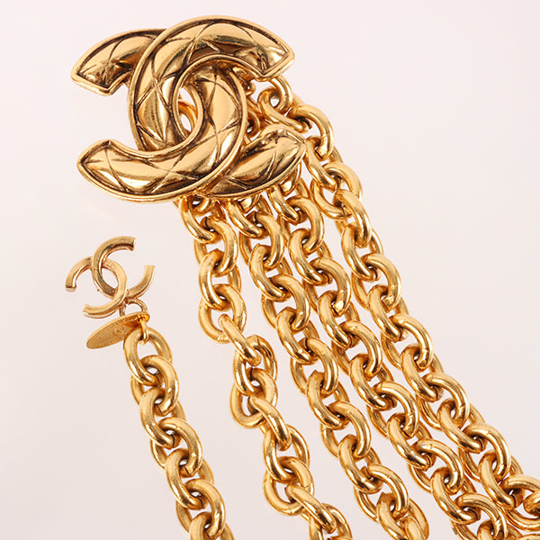 CHANEL Matelasse Stitch Cc Mark Chain Belt