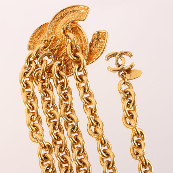 CHANEL Matelasse Stitch Cc Mark Chain Belt