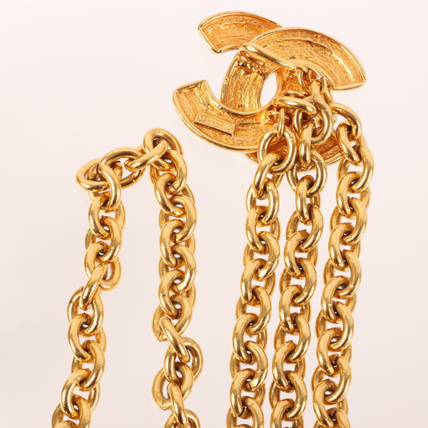 CHANEL Matelasse Stitch Cc Mark Chain Belt