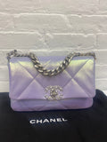 Chanel Light Purple Iridescent 19 Flap Bag MW
