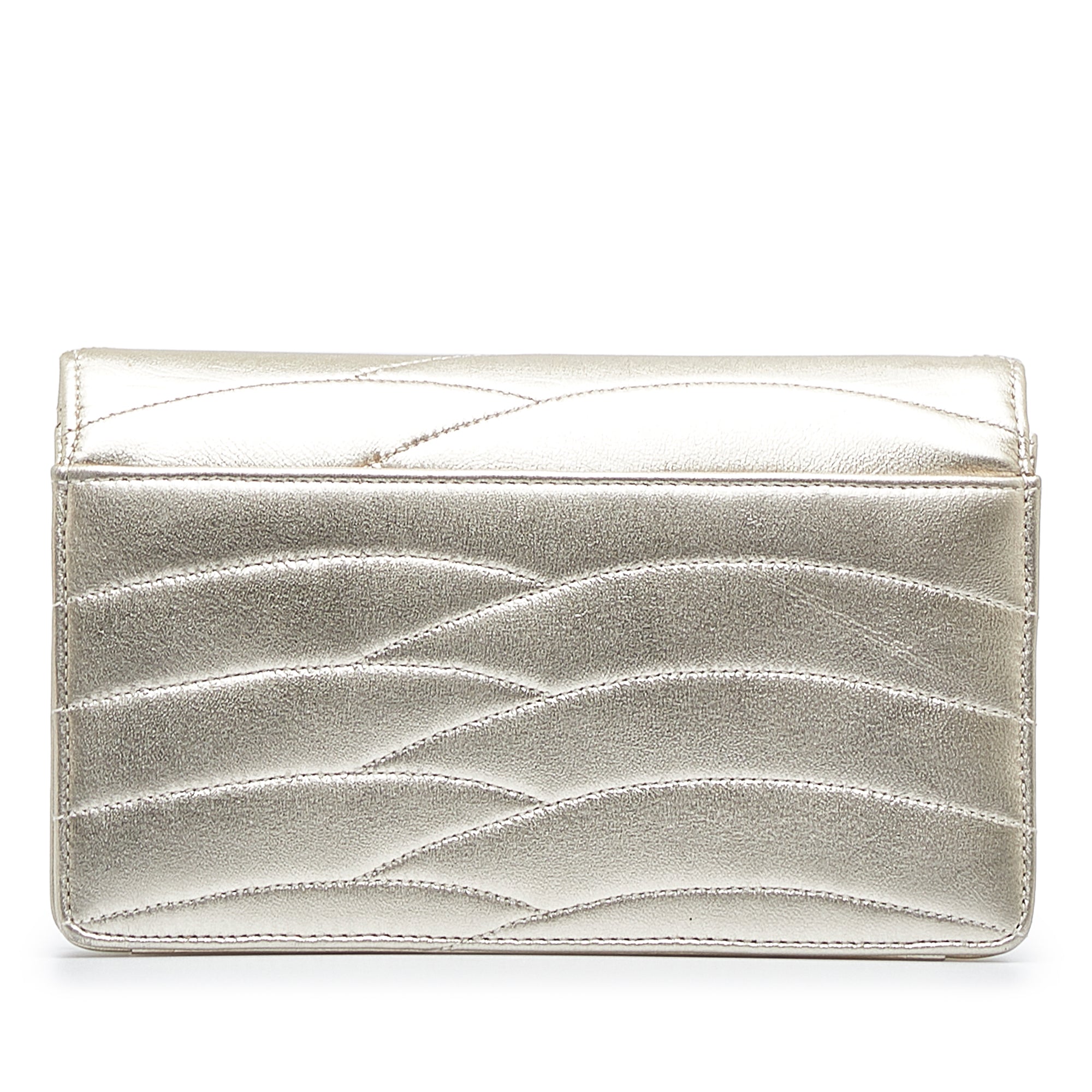 CHANEL CC Leather Clutch Bag