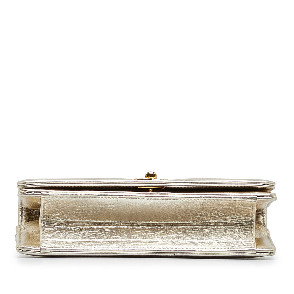 CHANEL CC Leather Clutch Bag