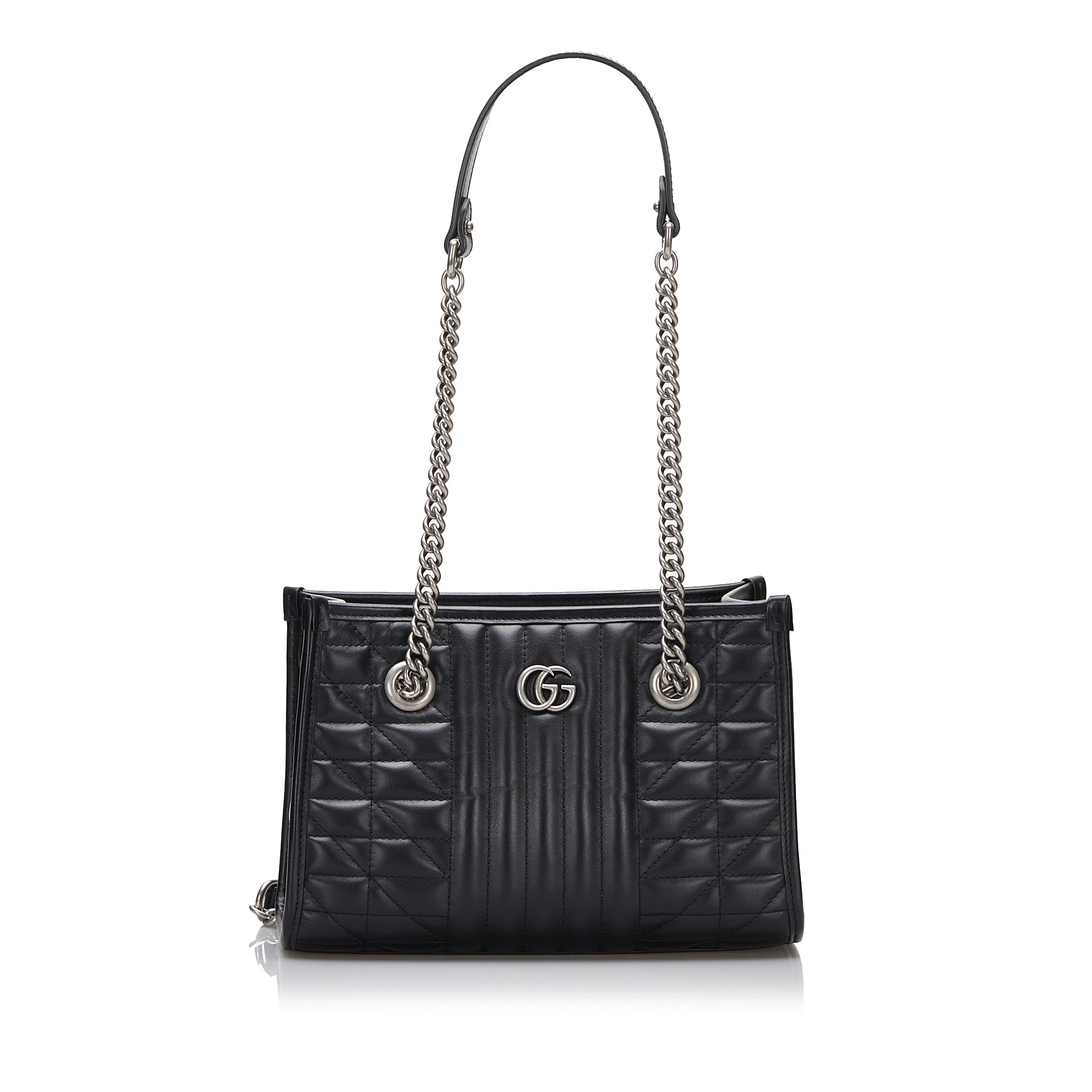 Gucci GG Marmont Tote Bag Black Matelassé