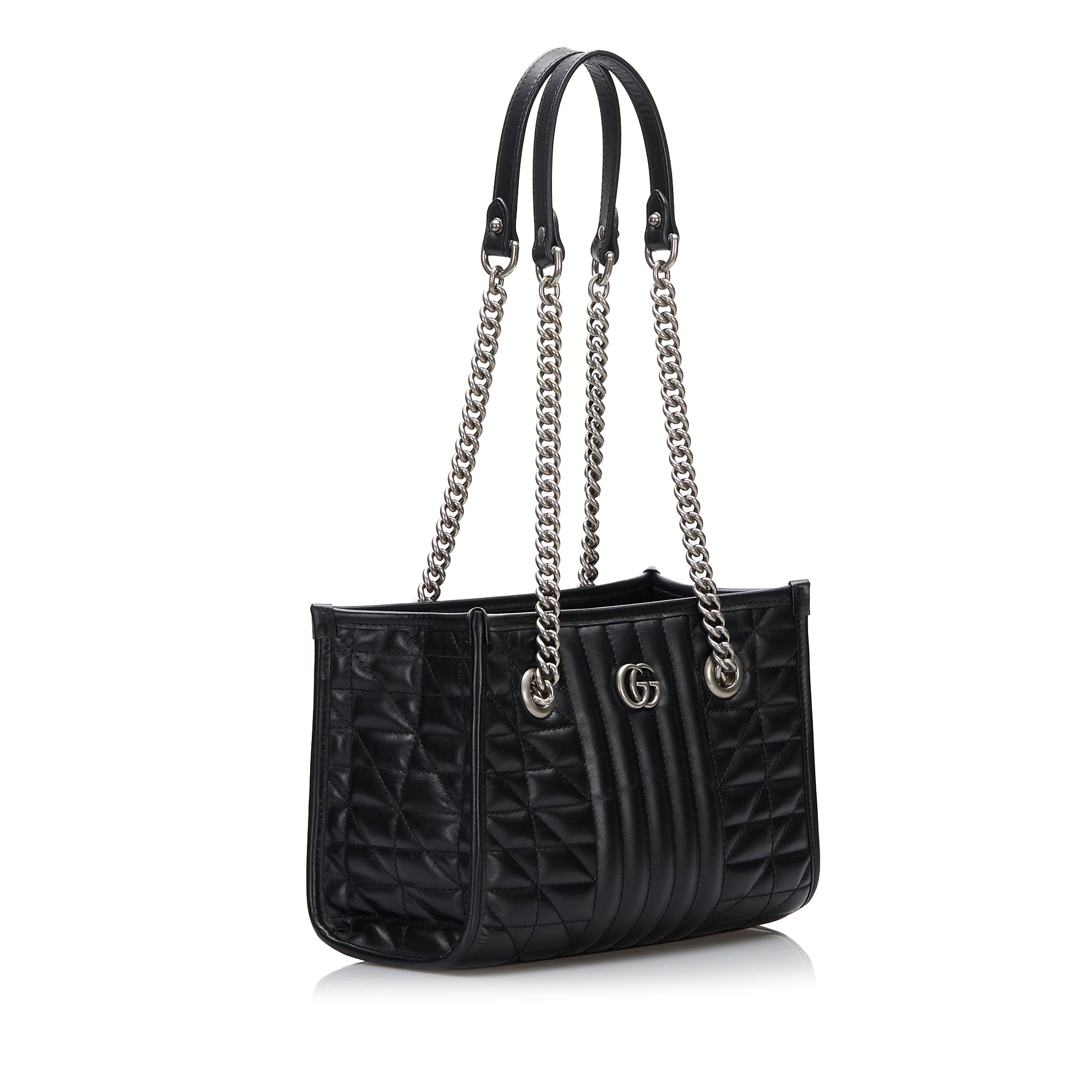 Gucci GG Marmont Tote Bag Black Matelassé