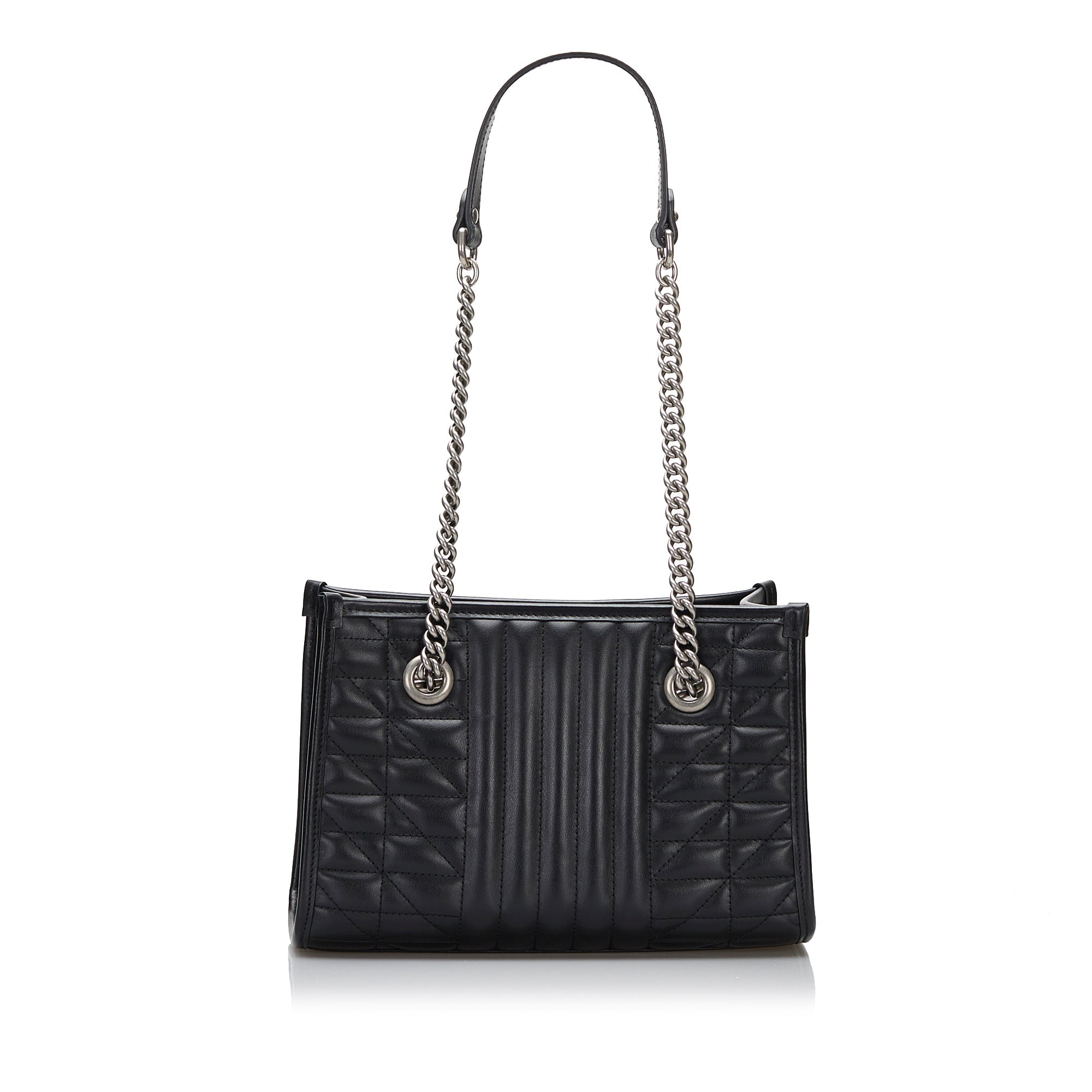 Gucci GG Marmont Tote Bag Black Matelassé