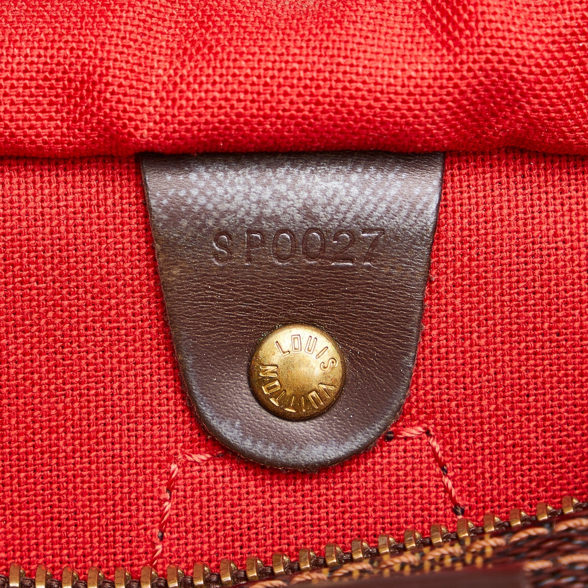 LOUIS VUITTON Damier Ebene Speedy 25 Boston Bag