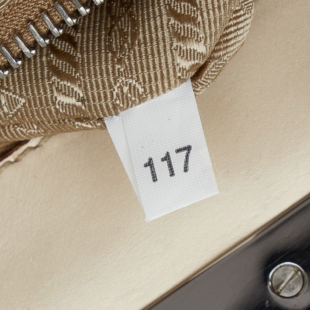 PRADA Canapa Logo Frame Handbag