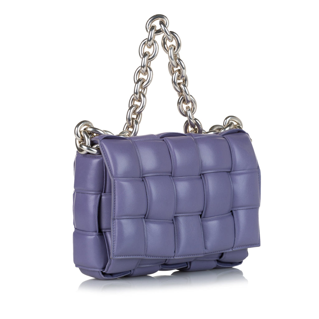 Bottega Veneta Padded Chain Cassette Purple