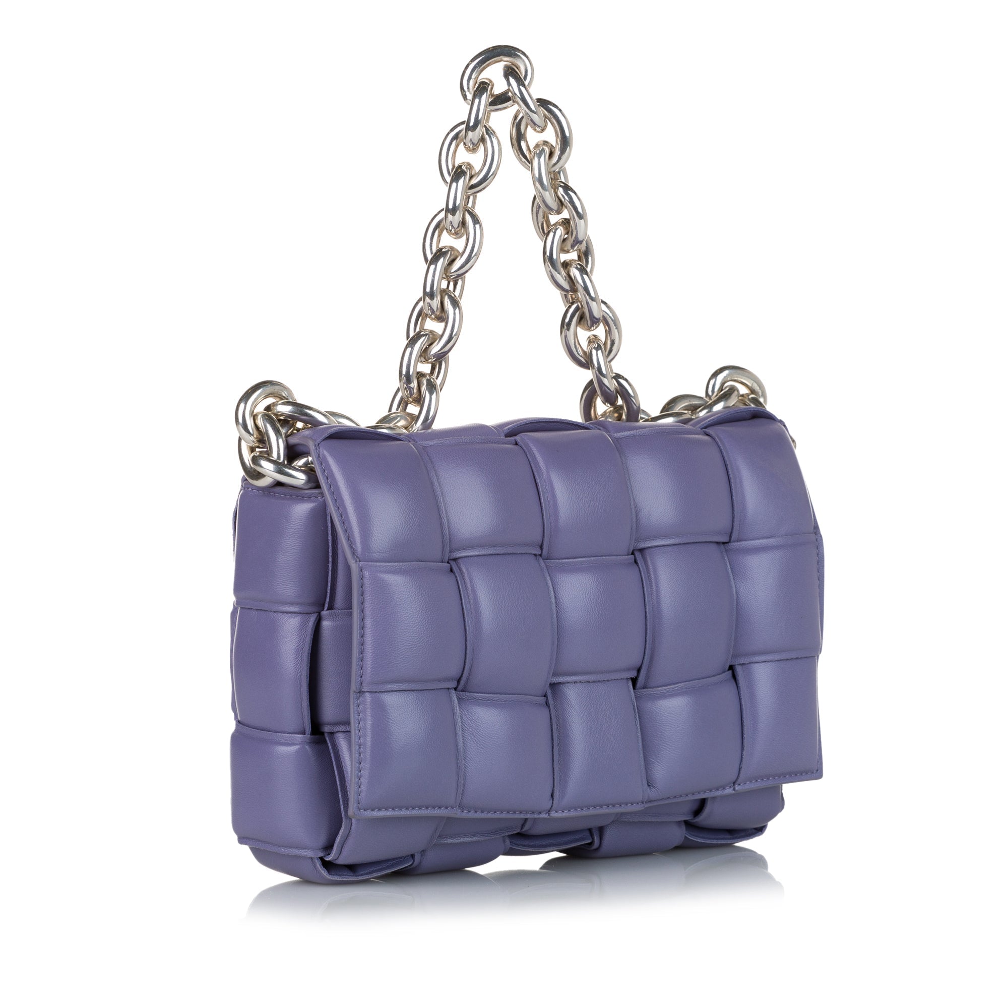 Bottega Veneta Padded Chain Cassette Purple