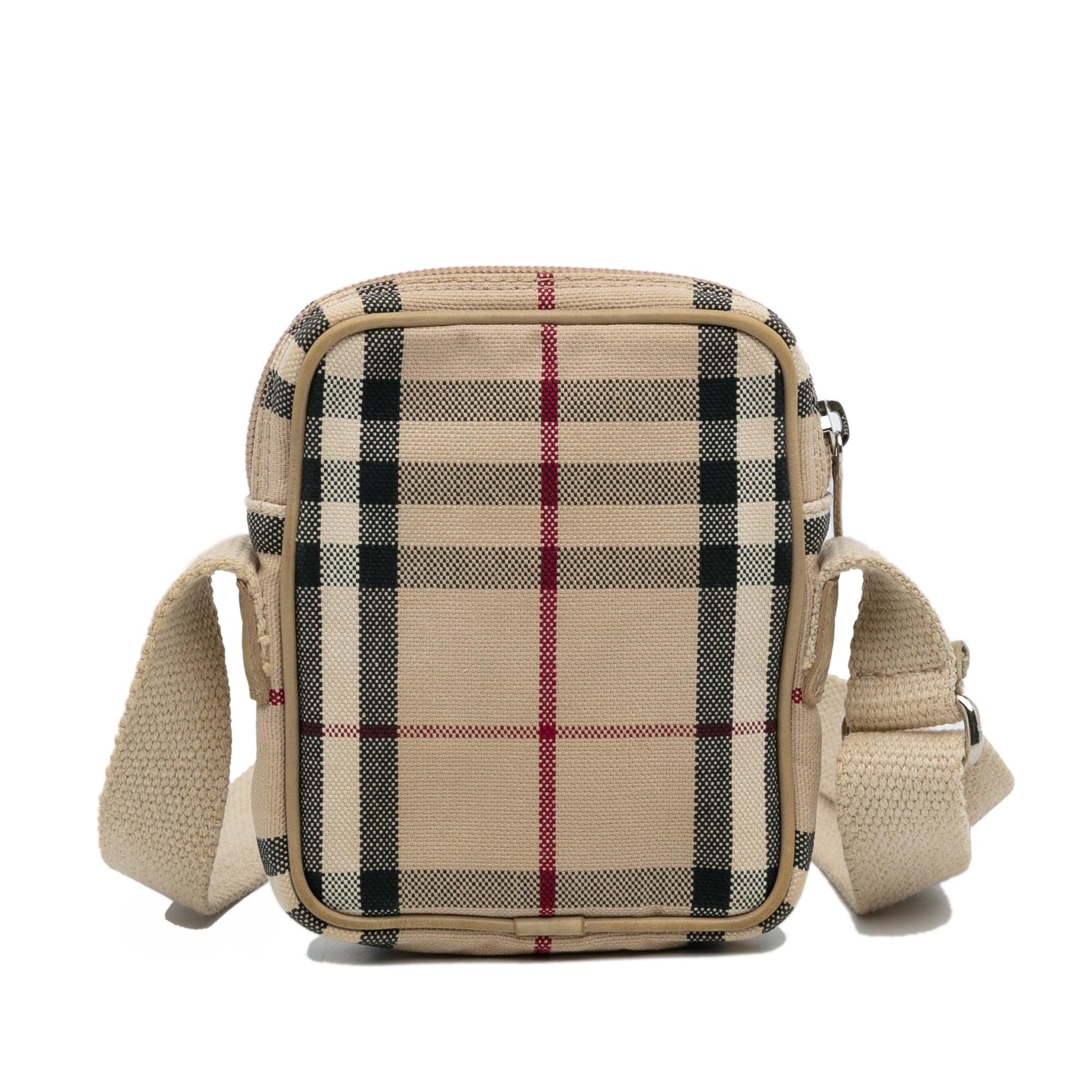 Burberry Crossbody Bag Brown Candy Check Canvas