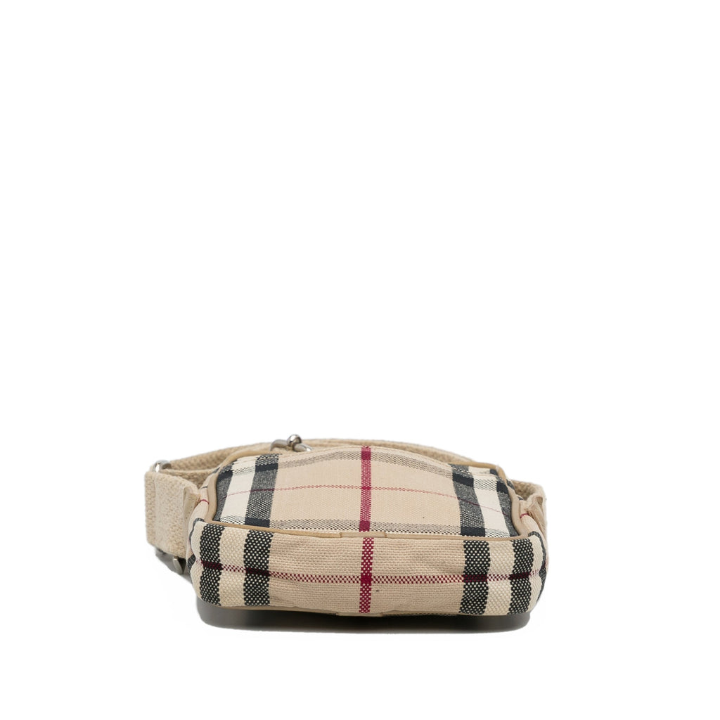 Burberry Crossbody Bag Brown Candy Check Canvas