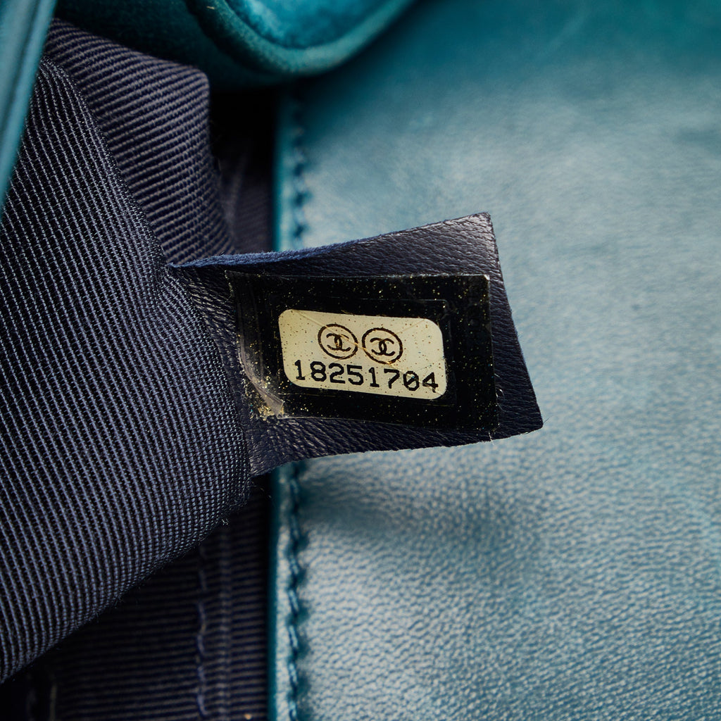 CHANEL Small Tweed and Velvet Boy Bag