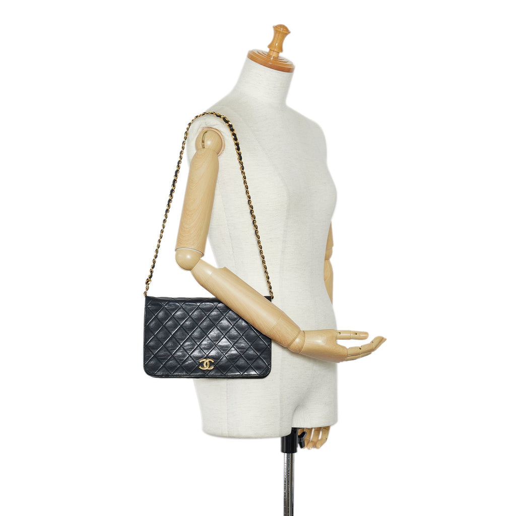 CHANEL Small CC Quilted Full Flap Shoulder Bag