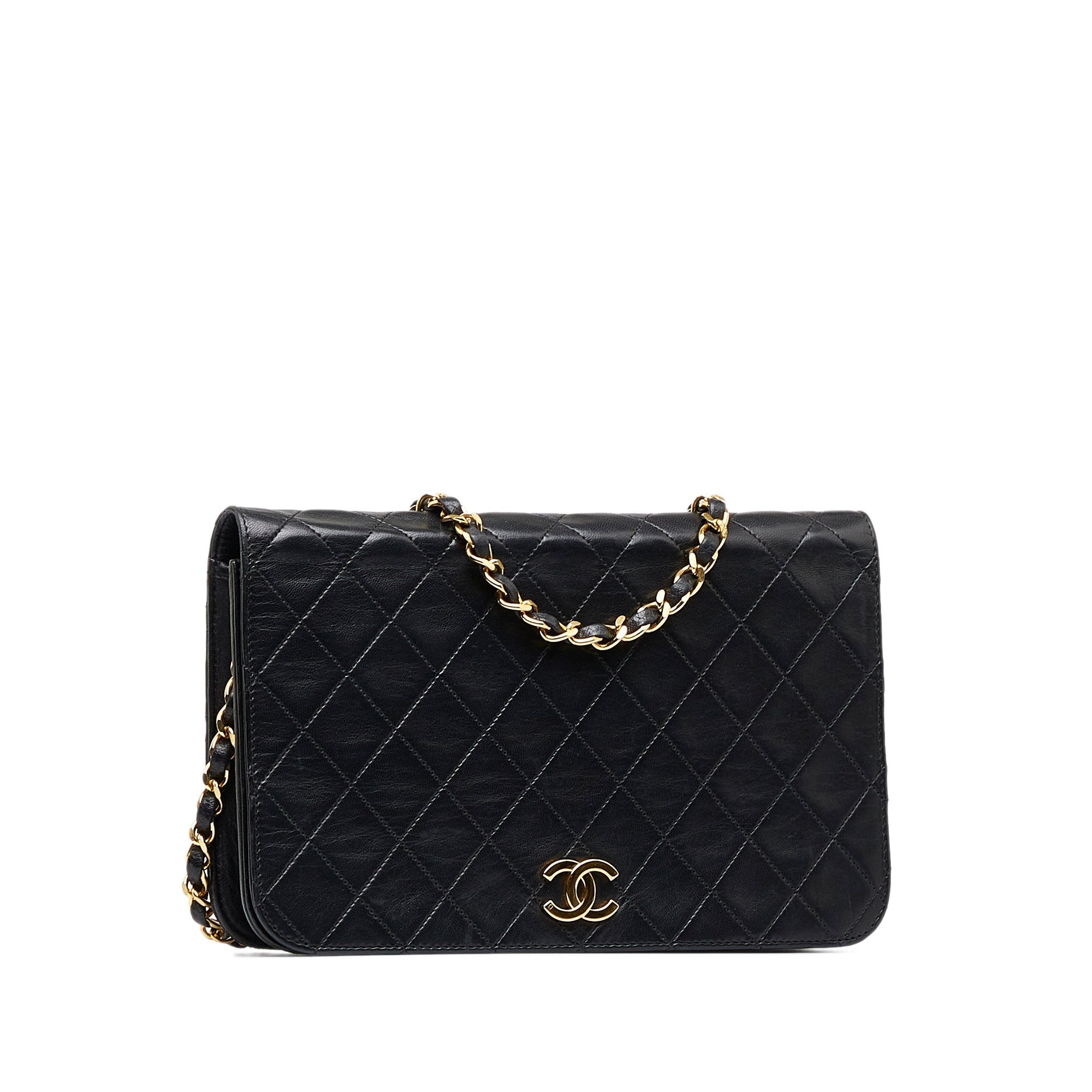CHANEL Small CC Quilted Full Flap Shoulder Bag