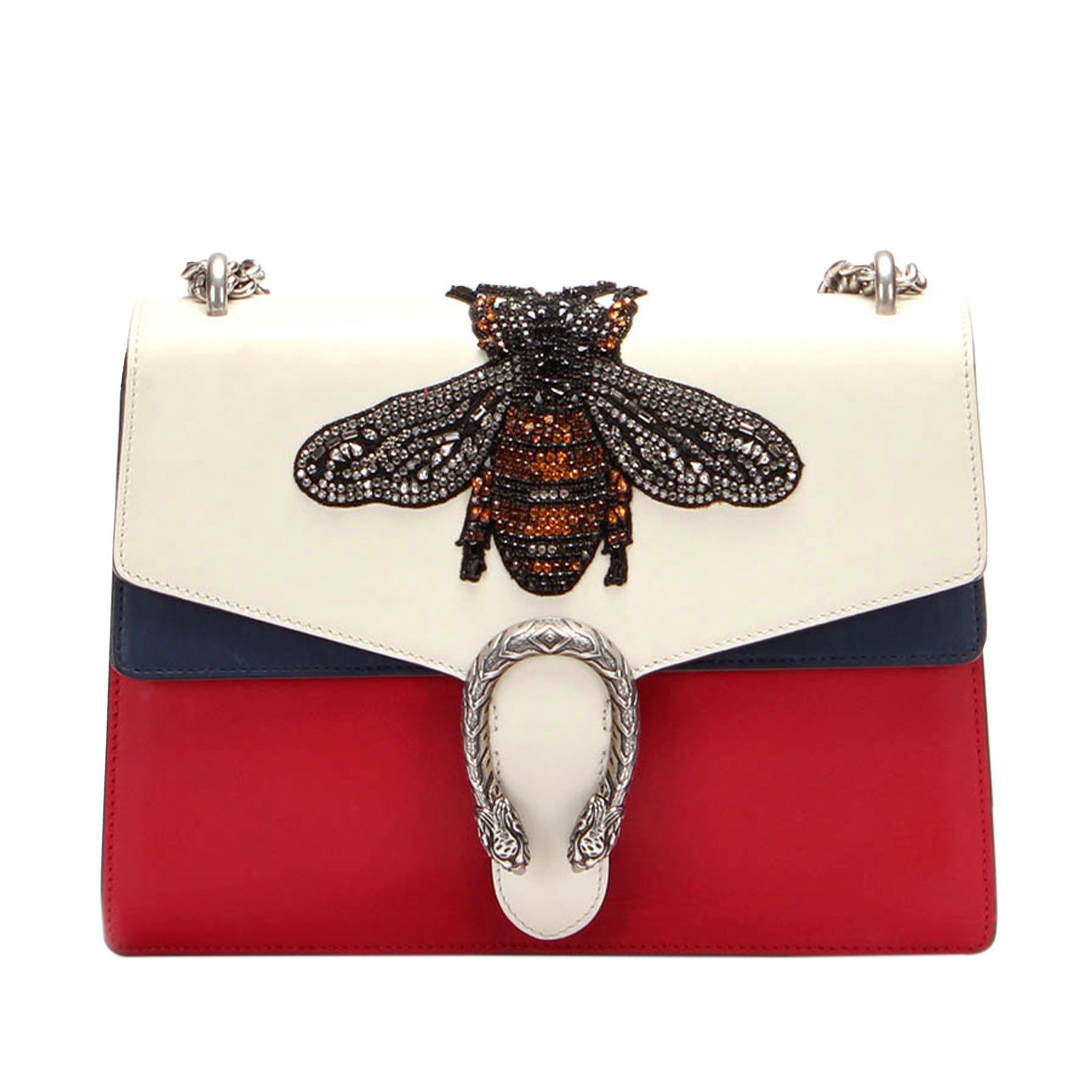 Gucci Dionysus Shoulder Bag Medium Multicolor Embellished Leather