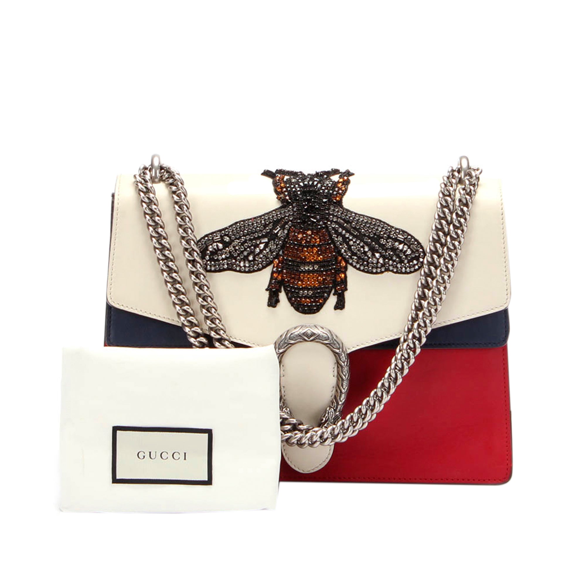 Gucci Dionysus Shoulder Bag Medium Multicolor Embellished Leather