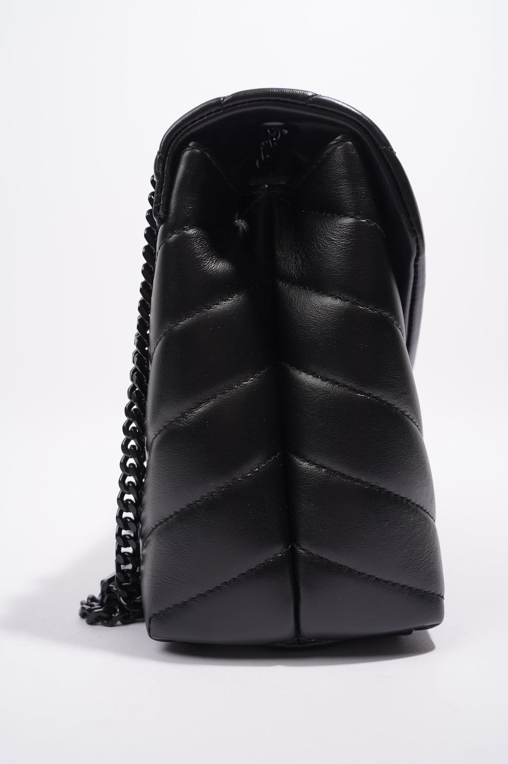 Saint Laurent LouLou Black Calfskin Leather Small