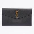 Saint Laurent Uptown Clutch Black Leather