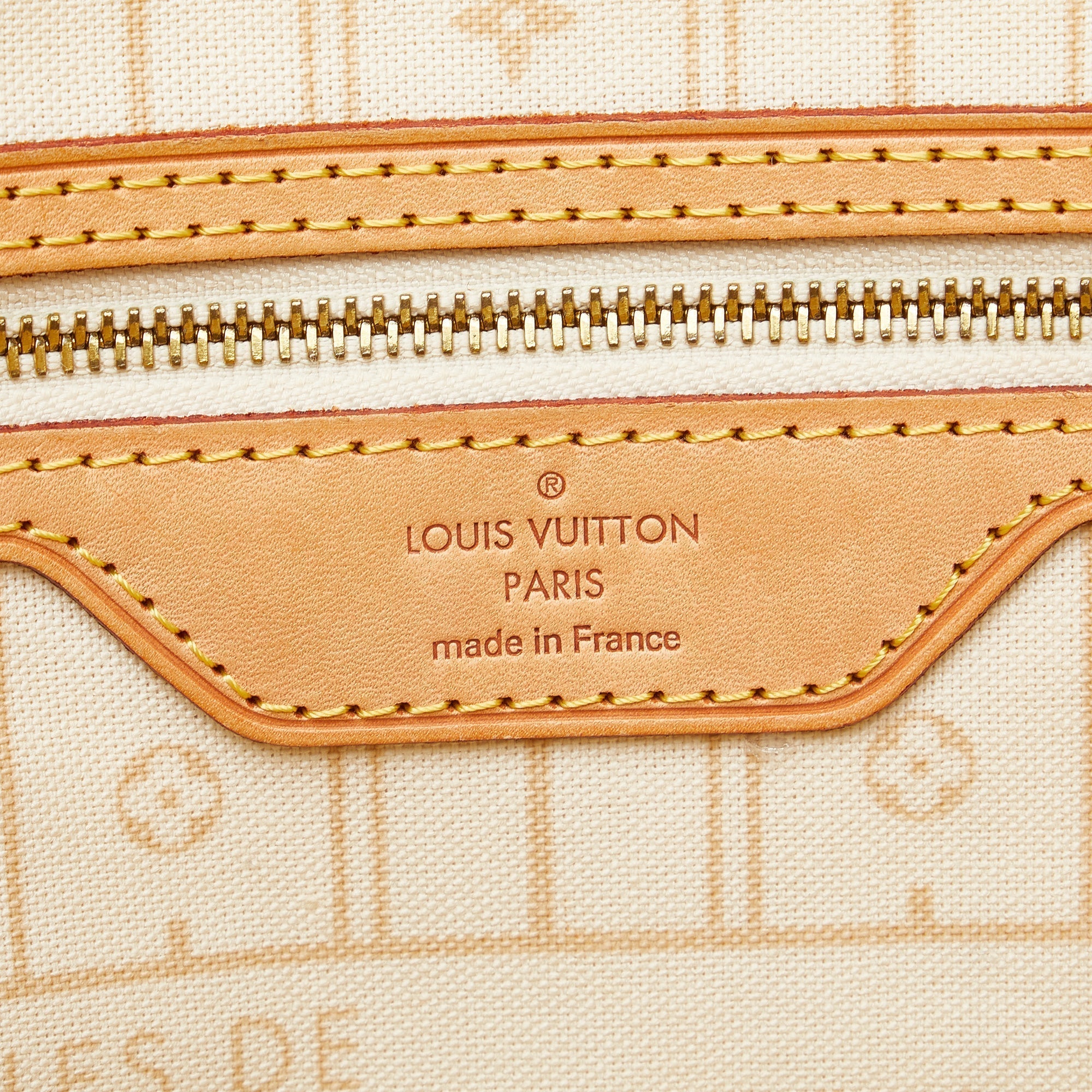 LOUIS VUITTON Damier Azur Neverfull MM Tote Bag