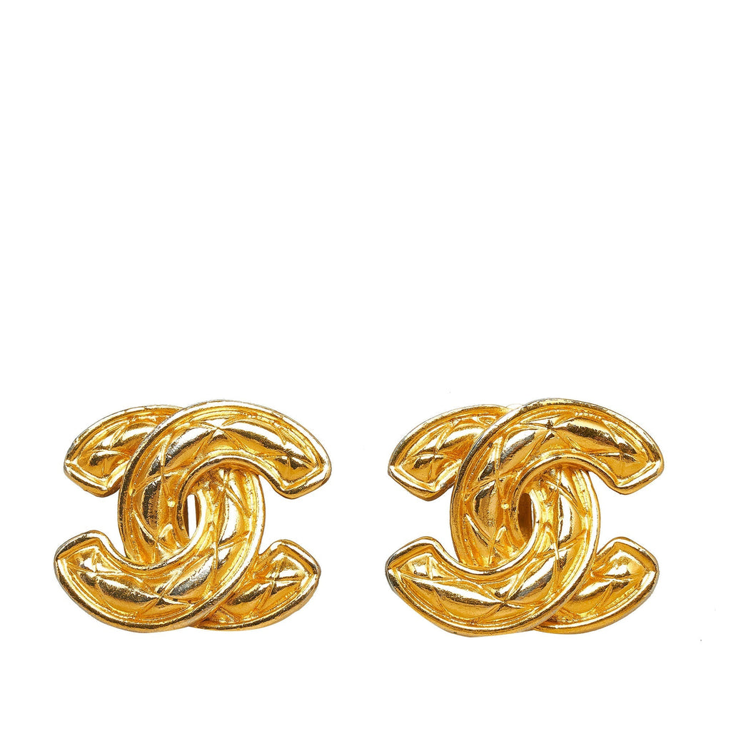 CHANEL CC Clip-On Earrings Costume Earrings
